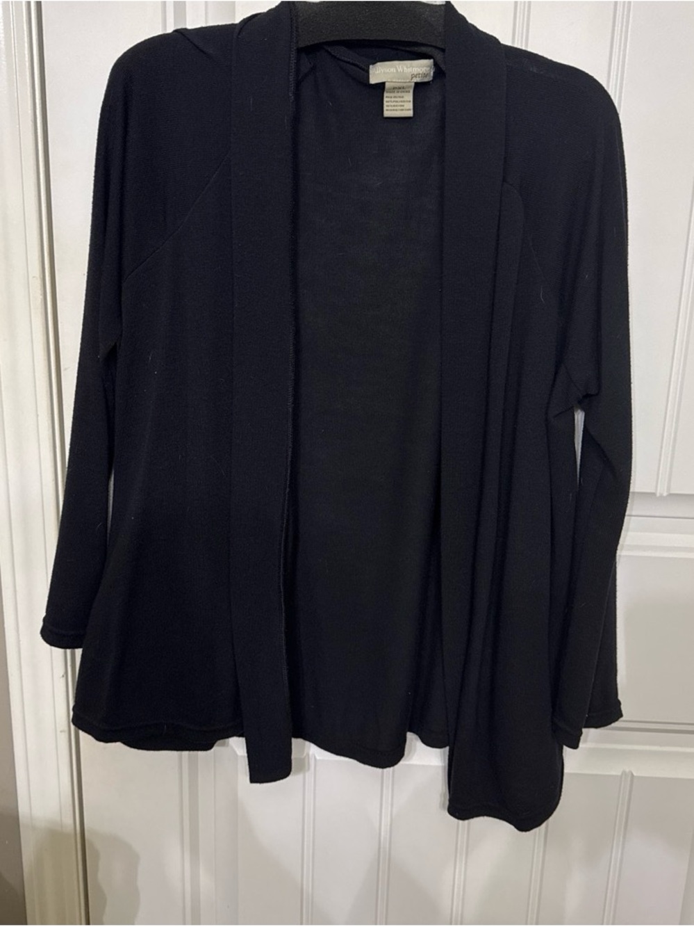 Black Open-Front Women's Cardigan Sweater - Unknown Brand